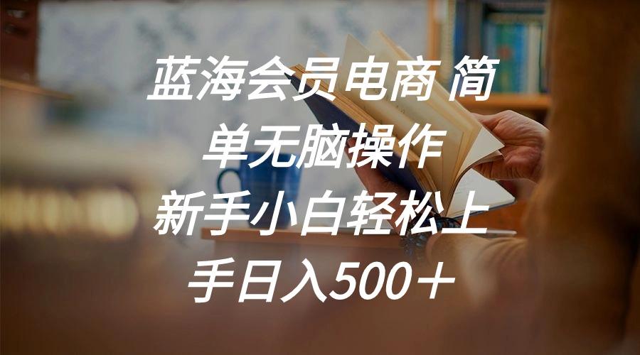 蓝海会员电商 简单无脑操作 新手小白轻松上手日入500＋-创客资源阁