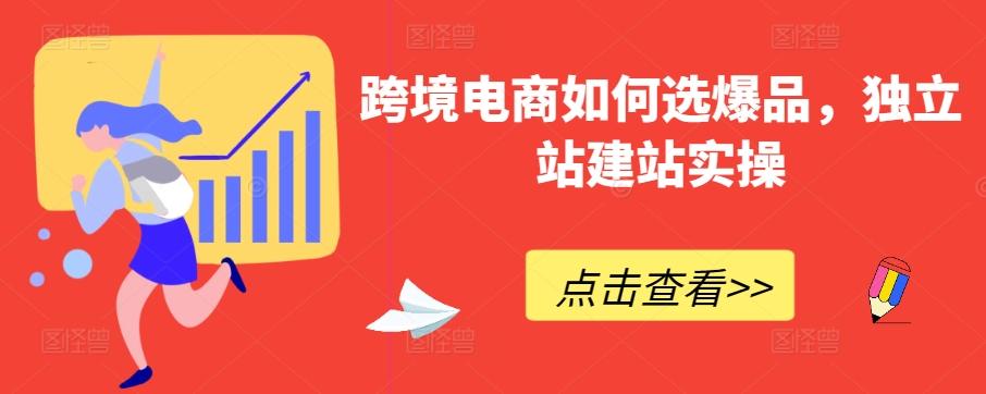跨境电商如何选爆品，独立站建站实操-创客资源阁