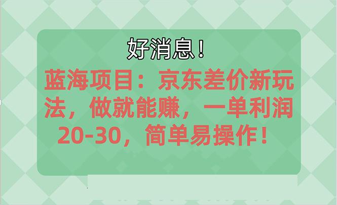 越早知道越能赚到钱的蓝海项目：京东大平台操作，一单利润20-30，简单…-创客资源阁