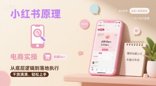 小红书原理以及详细实操流程，小红书电商教程-破局灯塔