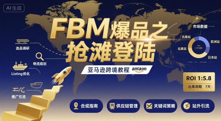 FBM爆品之抢滩登陆-亚马逊跨境教程-破局灯塔