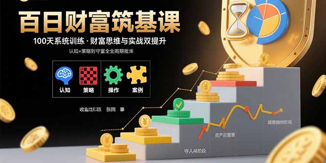 百日财富筑基课：认知+策略+实操+案例拆解  实现从创富到守富全周期能力-破局灯塔