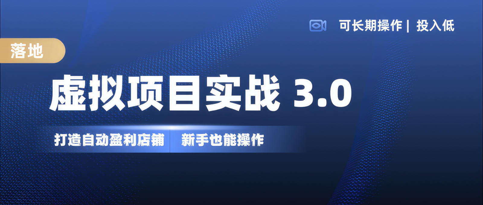 虚拟项目实操落地 3.0,新手轻松上手，单品月入1W+-创客资源阁