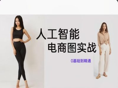 人工智能SD电商图实战，ai绘图0基础到精通-创客资源阁
