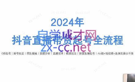 六六老师·2024年抖音直播带货起号全攻略-创客资源阁