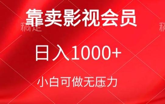 靠卖影视会员，日入1000+，落地保姆级教程，新手可学【揭秘】-创客资源阁