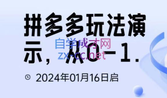 吴老师·拼多多从选品到截流到付费的玩法技巧-创客资源阁