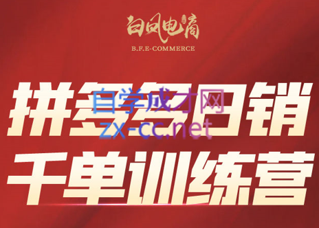 白凤电商学院·拼多多日销千单训练营(更新7月)-创客资源阁