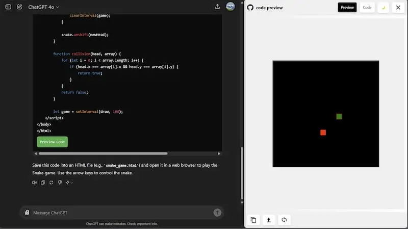 ChatGPT Code Preview｜AI编程预览工具-创客资源阁