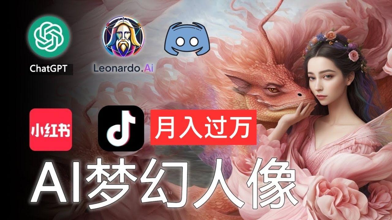 AI摄影梦幻人像：零基础也能月入过万的秘密-创客资源阁