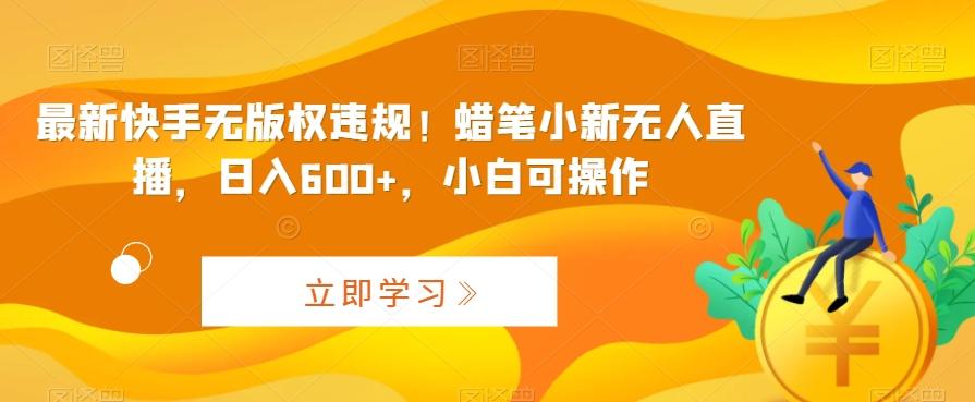 最新快手无版权违规！蜡笔小新无人直播，日入600+，小白可操作【揭秘】-创客资源阁