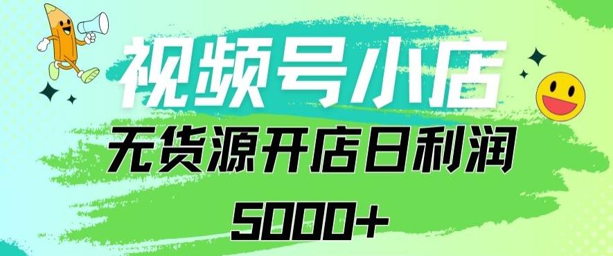 视频号无货源小店从0到1日订单量千单以上纯利润稳稳5000+【揭秘】-创客资源阁