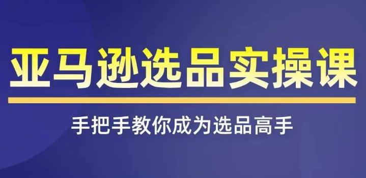 亚马逊选品实操课程，快速掌握亚马逊选品的技巧，覆盖亚马逊选品所有渠道-创客资源阁
