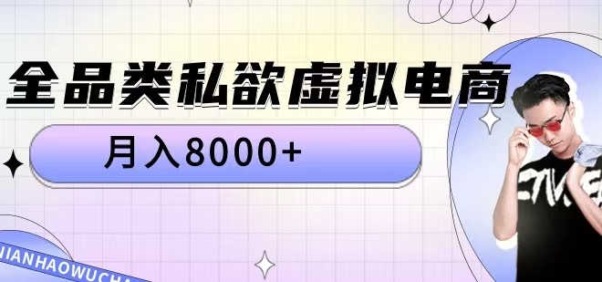 全品类私欲虚拟电商，月入8000+【揭秘】-创客资源阁