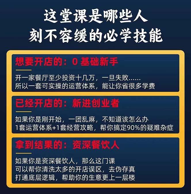图片[2]-餐饮店盈利实操方法：教你怎样开一家持续能赚钱的餐厅(25节-创客资源阁