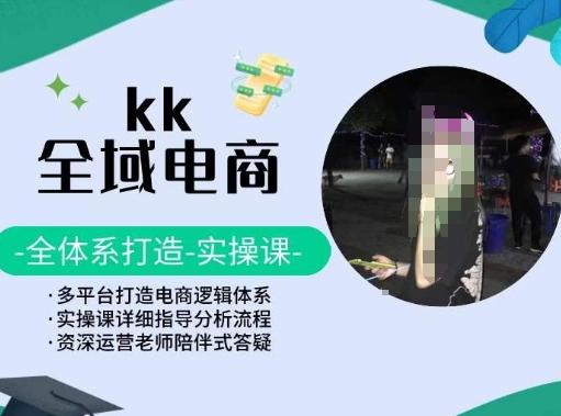 KK全域电商，全体系打造实操课，多平台打造电商逻辑体系-创客资源阁