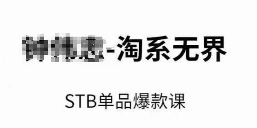 淘系无界STB单品爆款课(2024)，付费带动免费的核心逻辑，万相台无界关键词推广/精准人群的核心-创客资源阁