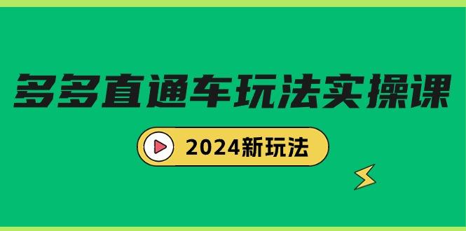 (9412期)多多直通车玩法实战课，2024新玩法(7节课)-创客资源阁