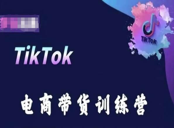 TikTok电商带货训练营，跟随时代潮流，跨境掘金-创客资源阁