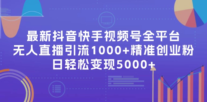最新抖音快手视频号全平台无人直播引流1000+精准创业粉，日轻松变现5000+-创客资源阁