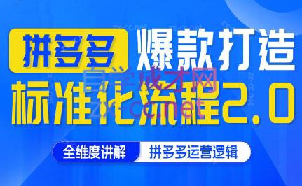 云杉老师·拼多多爆款打造标准化流程2.0-创客资源阁