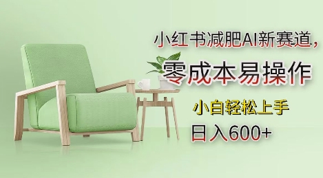 小红书减肥AI新赛道，零成本易操作，日入多张，小白轻松上手【揭秘】-创客资源阁