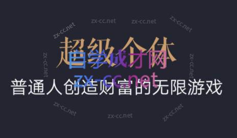 超级个体·普通人创造财富的无限游戏-创客资源阁