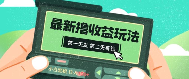 2024最新撸视频收益玩法，第一天发，第二天就有钱-创客资源阁