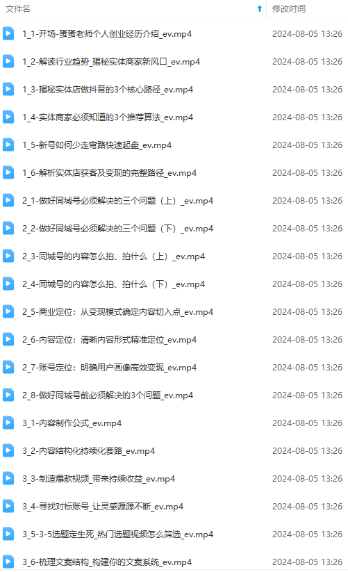 图片[1]-实体店老板获客特训营：认知、定位、文案、矩阵、直播、AI等(72节-创客资源阁