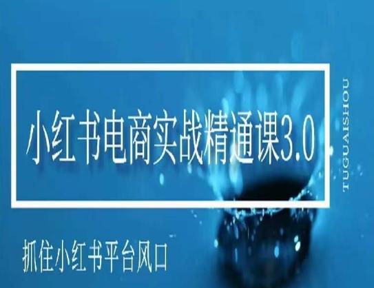小红书电商实战精通课3.0，抓住小红书平台的风口，不错过有一个赚钱的机会-创客资源阁
