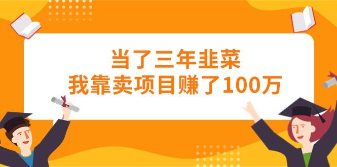 当了三年韭菜我靠卖项目赚了100万-创客资源阁