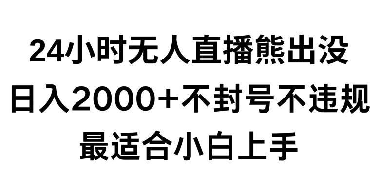 快手24小时无人直播熊出没，不封直播间，不违规，日入2000+，最适合小白上手，保姆式教学【揭秘】-创客资源阁